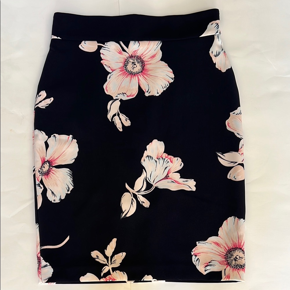 Ann Taylor Floral Pencil Formal Skirt 4P